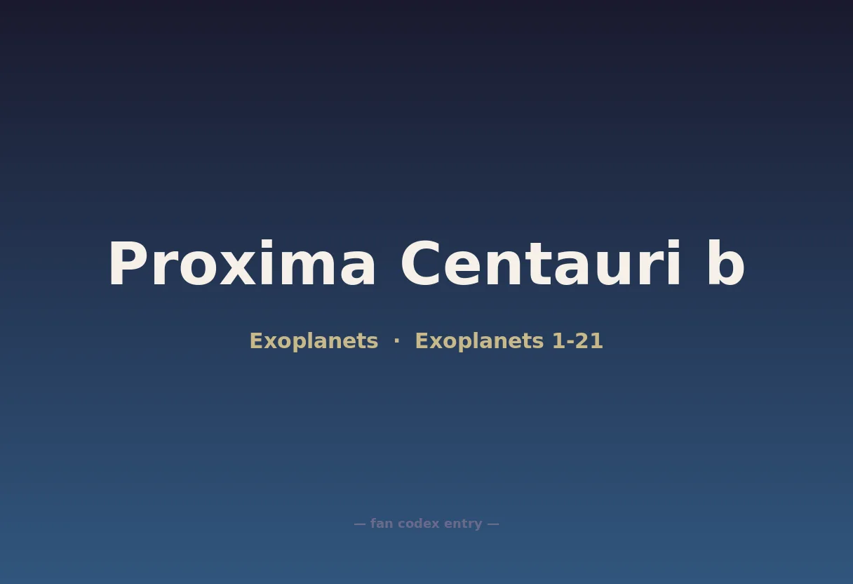 Proxima Centauri b