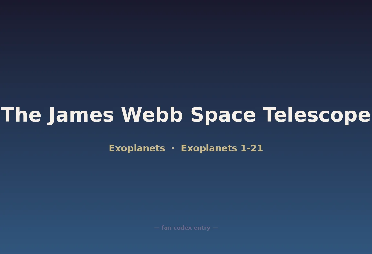 The James Webb Space Telescope