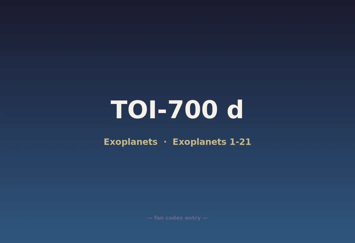 TOI-700 d