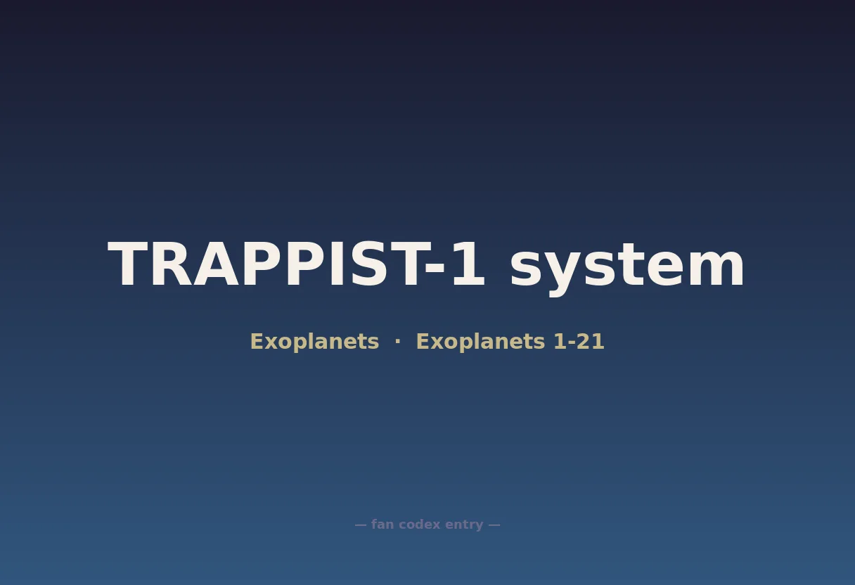 TRAPPIST-1 system